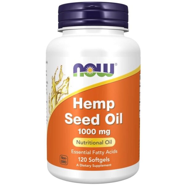 NOW FOODS Hemp Seed Oil 1000 mg (120 kaps.) FilarZdrowia