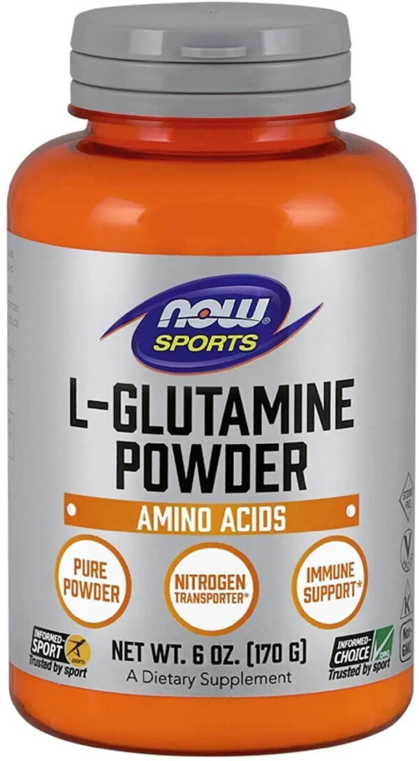 NOW FOODS L-Glutamina w proszku - L-glutamina 500 mg (170 g) FilarZdrowia