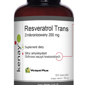 KENAY Zmikronizowany Resveratrol 200 mg (300 kaps.)