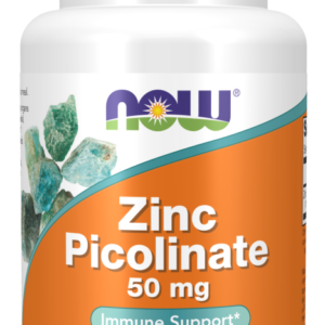 NOW FOODS Zinc Picolinate - Pikolinian Cynku 50 mg (30 kaps.)