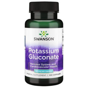 SWANSON Glukonian Potasu 99 mg (100 kaps.) | Mięśnie