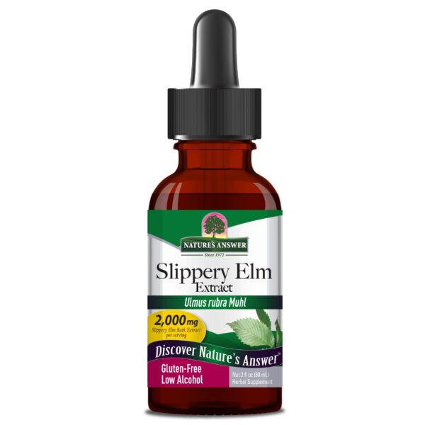 NATURE'S ANSWER Slippery Elm Extract - Ekstrakt z kory wiązu czerwonego (60 ml) FilarZdrowia