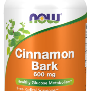 NOW FOODS Cinnamon Bark - Cynamon 600 mg (240 kaps.)