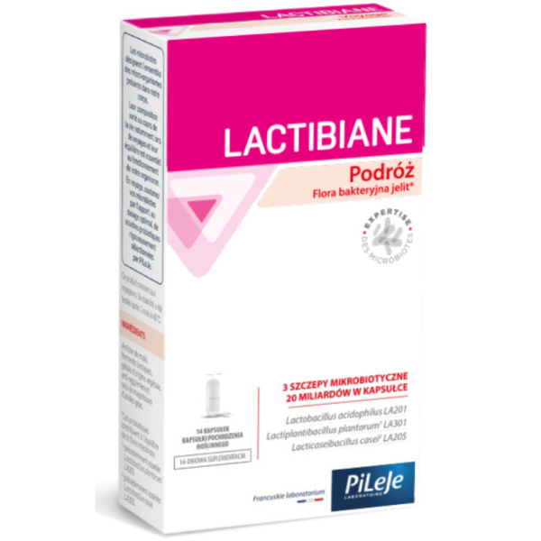 PILEJE Lactibiane Podróż - Probiotyk (14 kaps.) FilarZdrowia