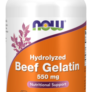 NOW FOODS Beef Gelatin - Żelatyna wołowa 550 mg (200 kaps.)