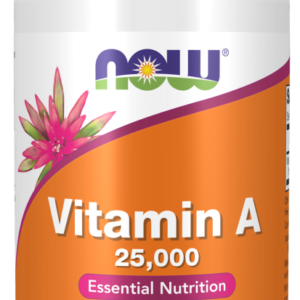 NOW FOODS Witamina A 25000 IU (250 kaps.) | Wzrok
