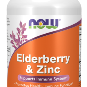 NOW FOODS Elderberry & Zinc do ssania (30 tabl.)