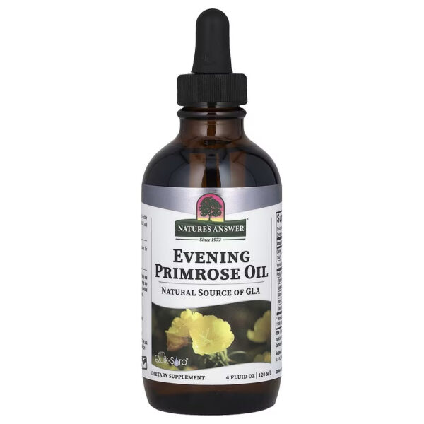NATURE'S ANSWER Evening Primrose Oil - Olej z wiesiołka 120 ml FilarZdrowia