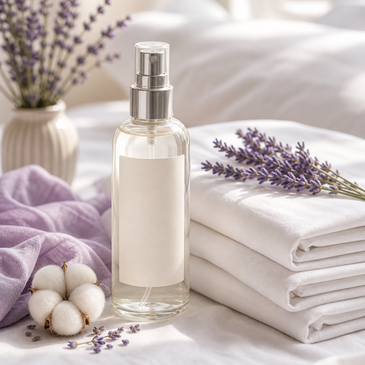 Perfumy do pościeli zapewniające świeży, trwały zapach tkanin, relaksującą atmosferę snu oraz przyjemne odświeżenie sypialni